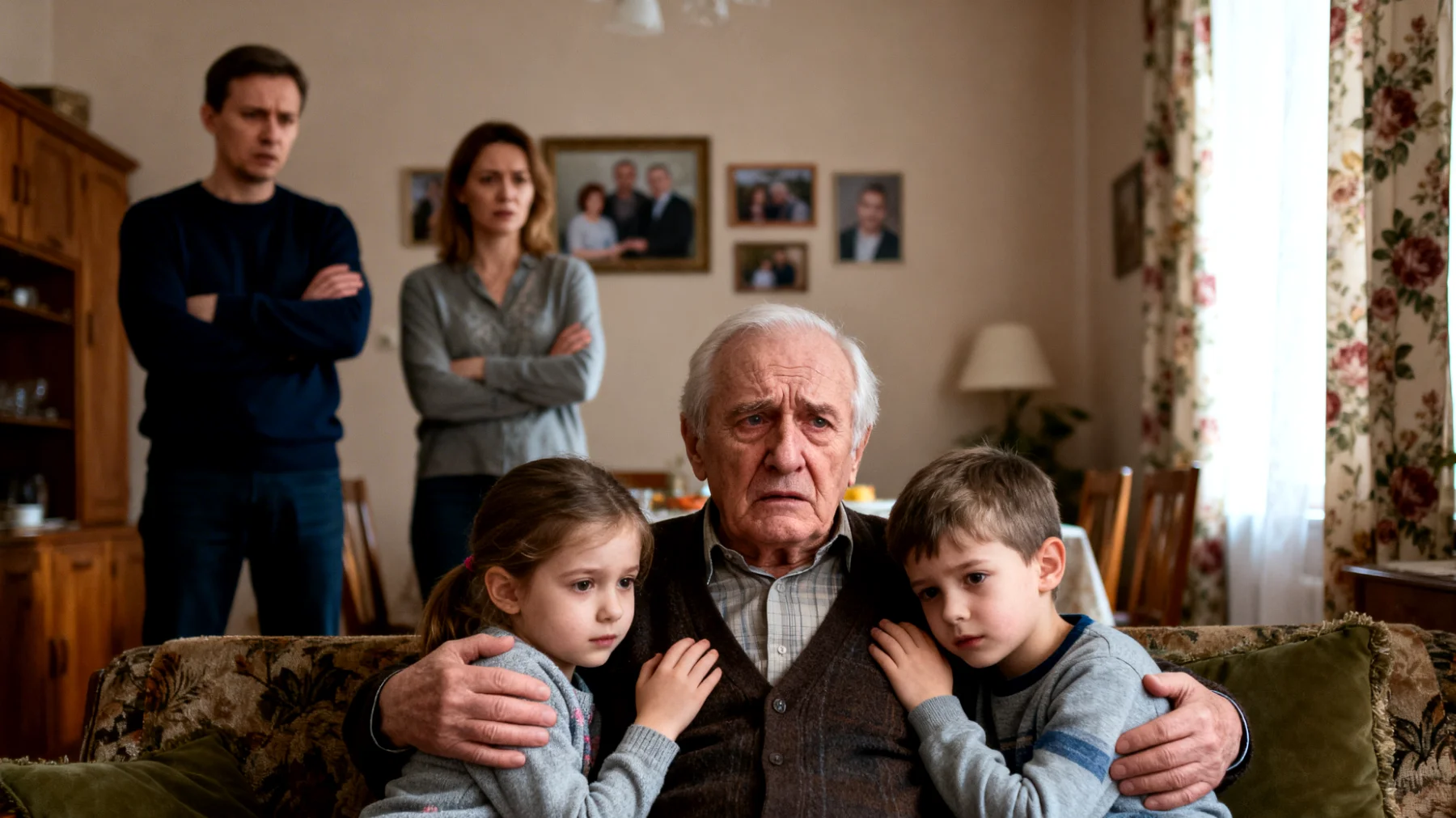 Dziadek martwi się, że jego wnuki (małe dzieci) są zbyt zależne od niego emocjonalnie i praktycznie, co utrudnia ich samodzielność i może prowadzić do konfliktów z rodzicami dzieci dotyczących metod wychowania"