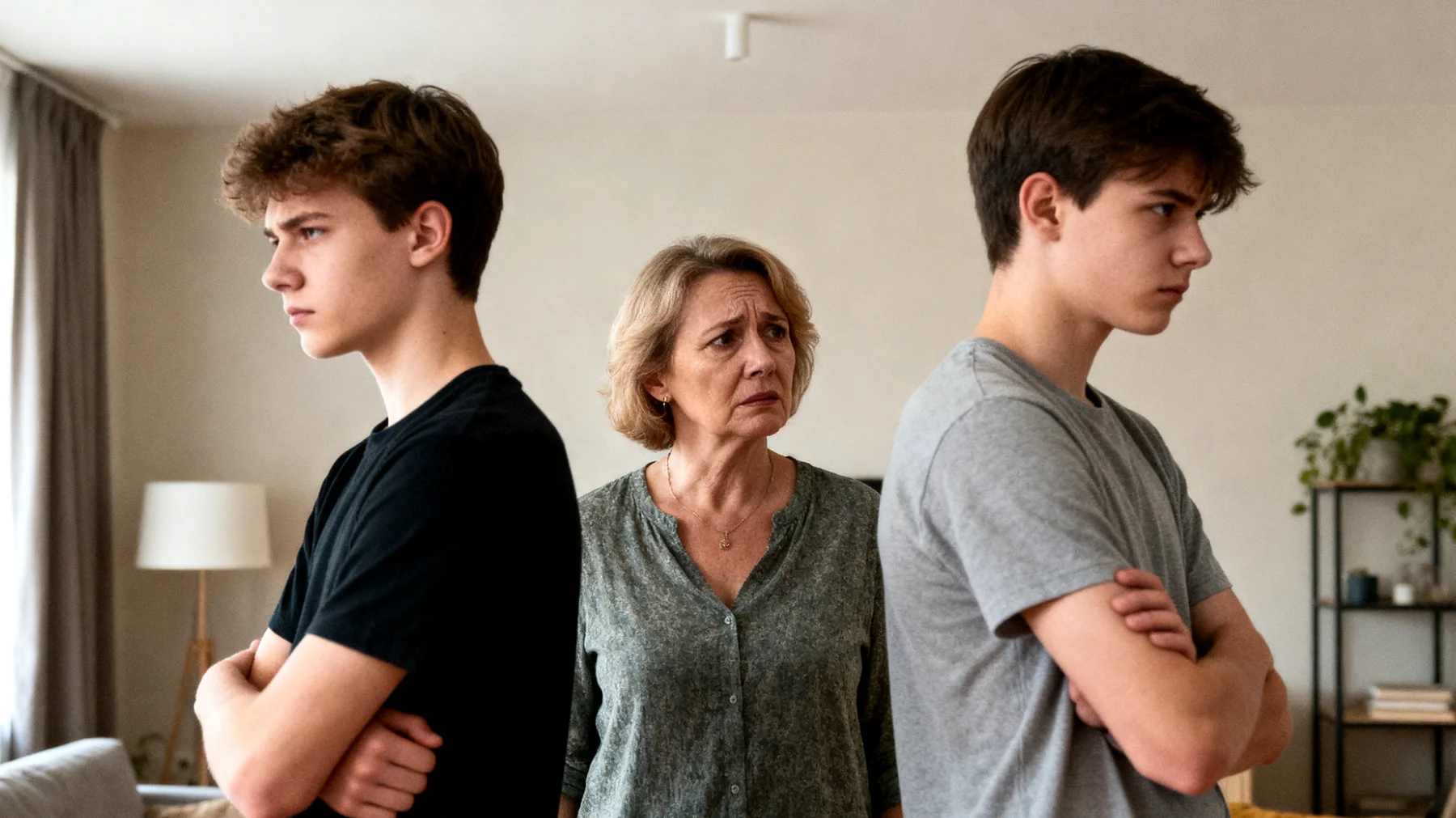 Mama boryka się z zazdrością i rywalizacją między swoimi młodymi dorosłymi dziećmi, co prowadzi do napięć rodzinnych, porównań i poczucia faworyzowania"